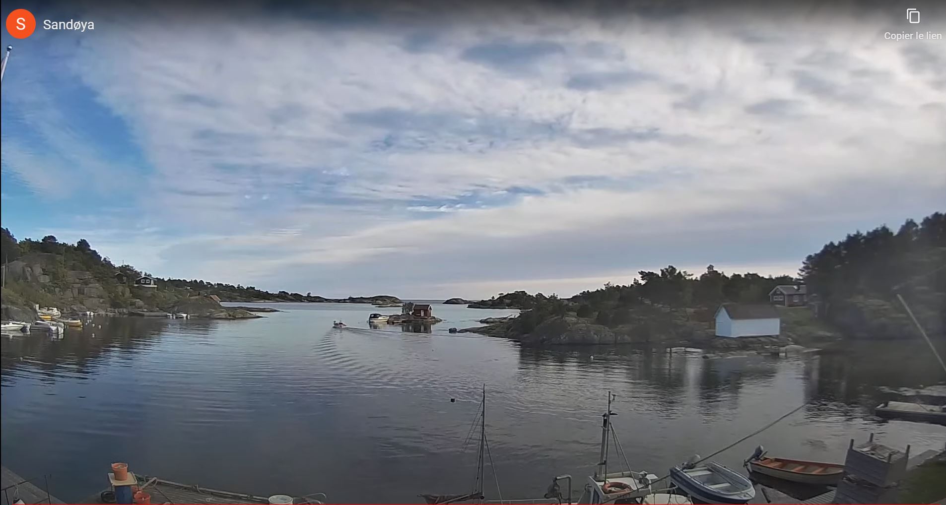 Webcam en direct de Sandoya, Sorlandet, Norvège