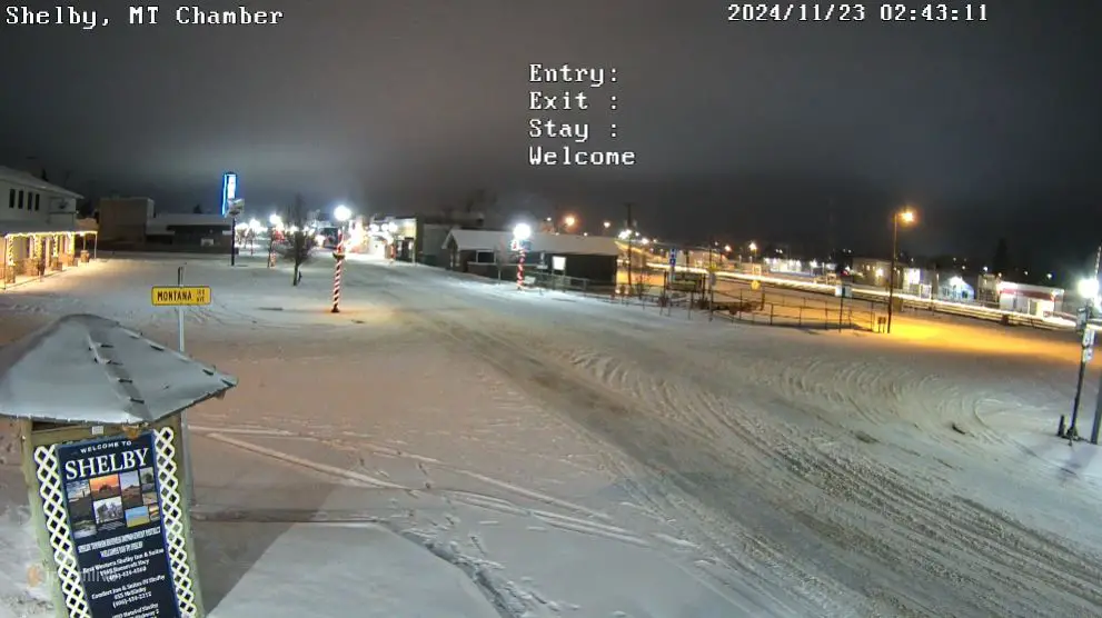 Webcam en direct de Shelby, Montana, USA