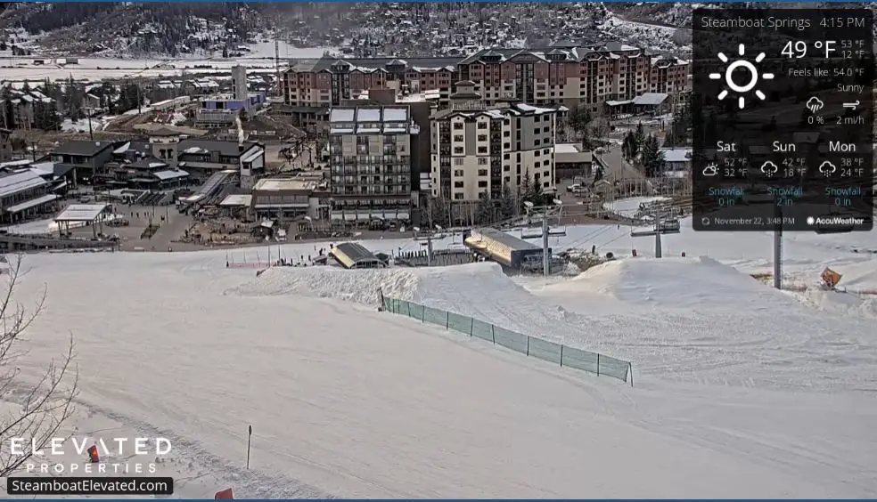 Webcam en direct de Streamboat Springs, Colorado, USA