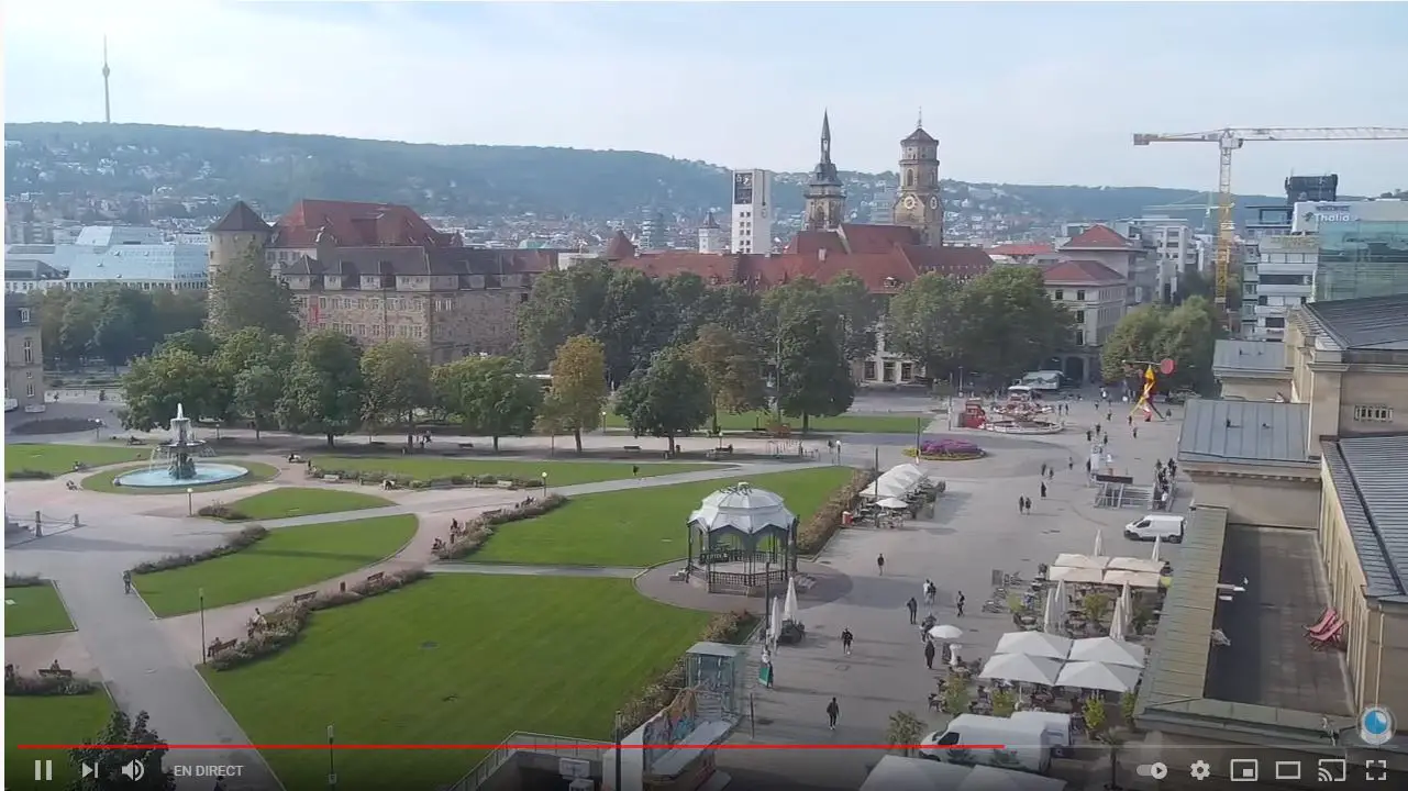Webcam en direct de Stuttgart, Bade-Wurtemberg, Allemagne