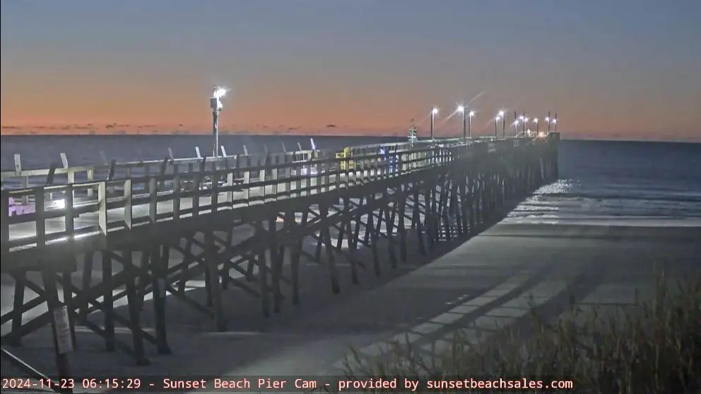 Webcam en direct de Sunset Beach, Caroline du Nord, USA