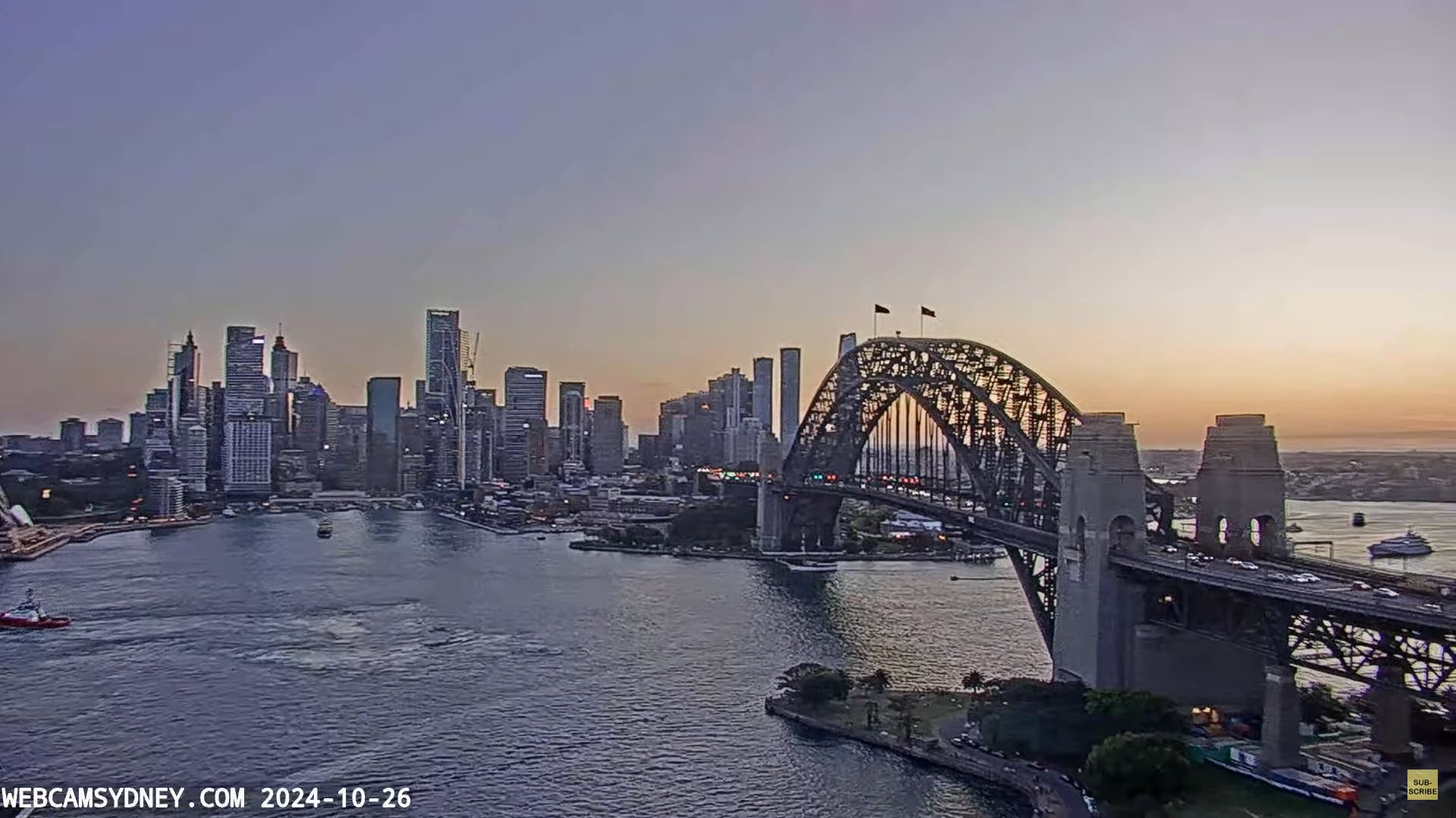 Webcam en direct de Sydney, Nouvelle-Galles du Sud, Australie
