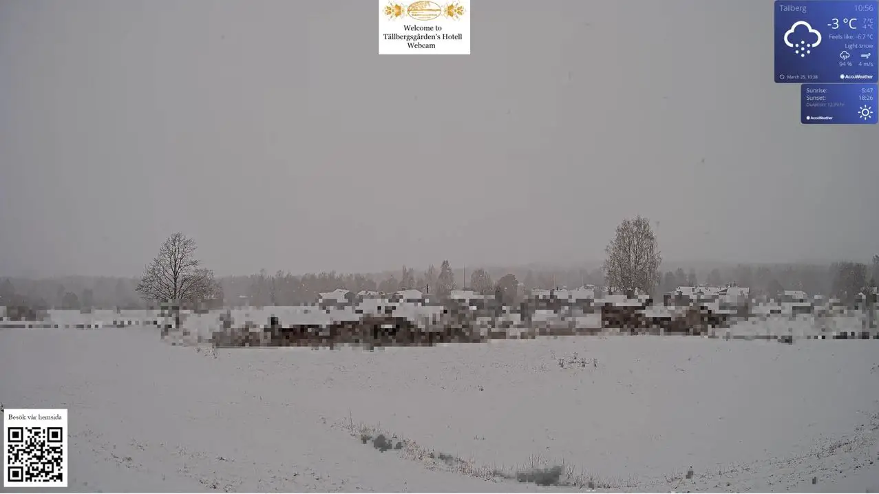 Webcam en direct de Tallberg, Dalécarlie, Suède