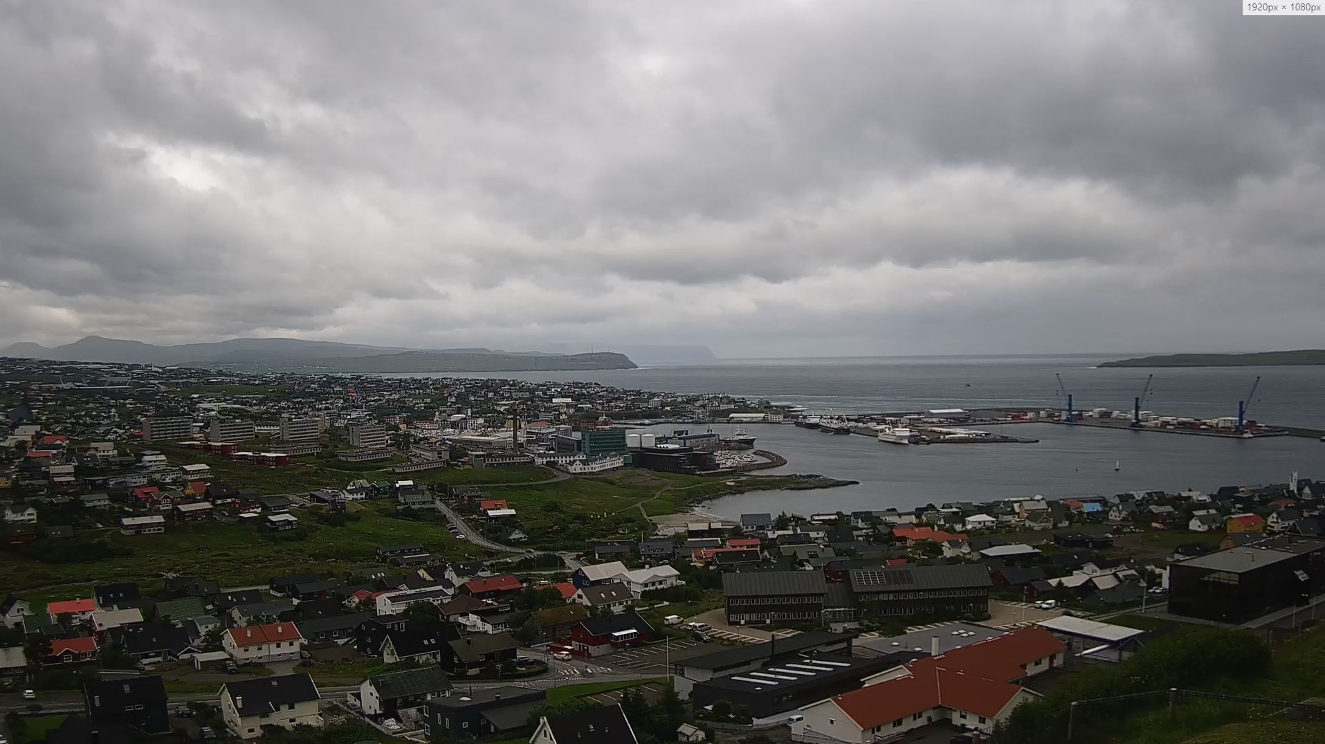 Webcam en direct de Torshavn, Île Féroé, Danemark