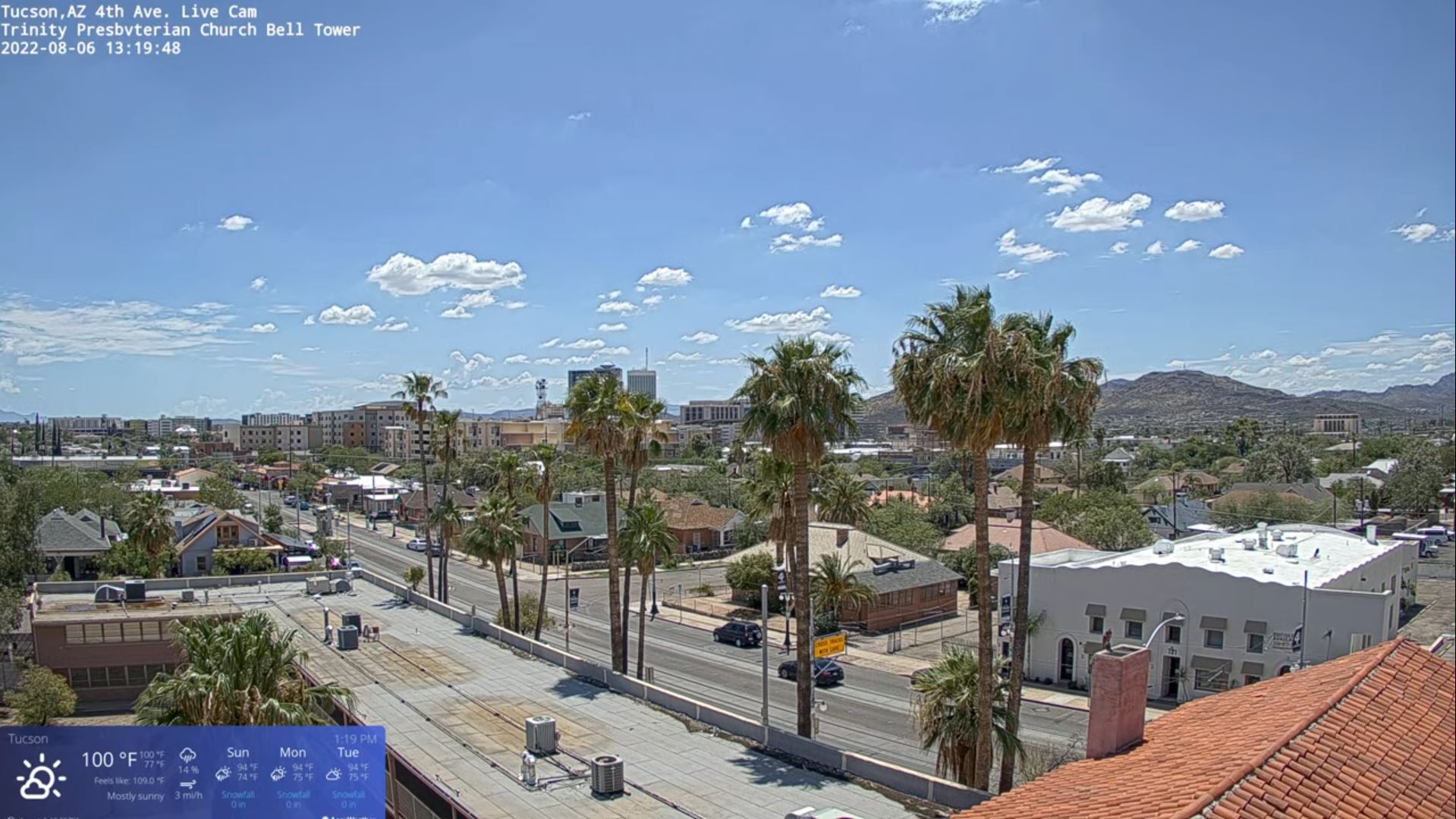 Webcam en direct de Tucson, Arizona, USA