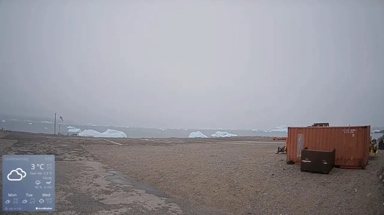 Webcam en direct de Uummannaq, Groenland, Danemark