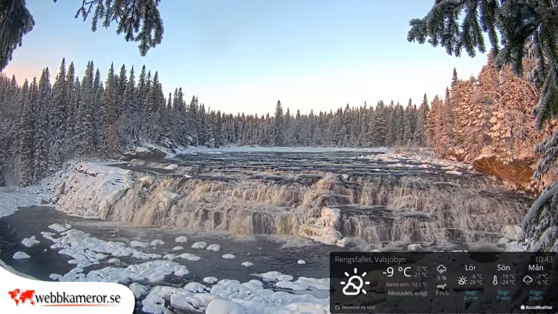 Webcam en direct de Valsjobyn, Jamtland, Suéde