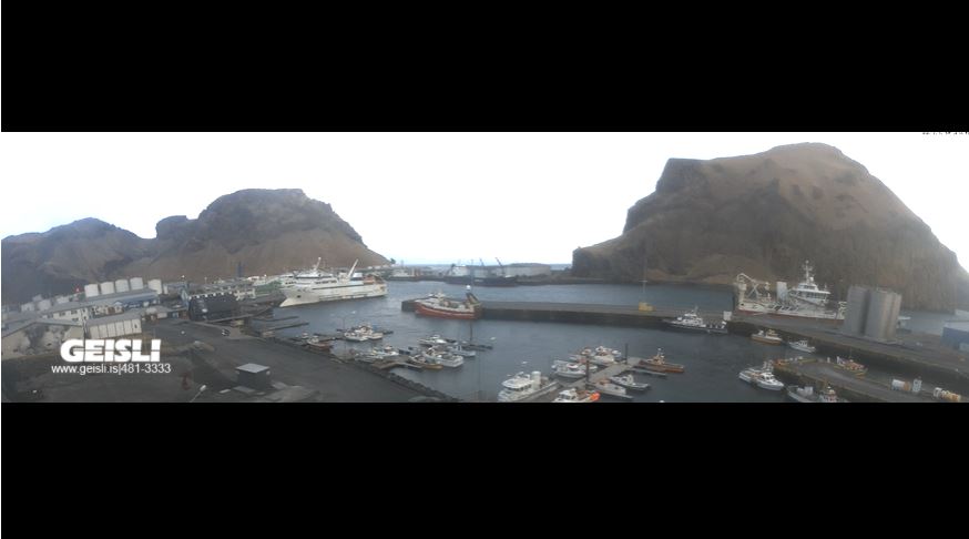 Webcam en direct de Vestmannaeyjar, Suourland, Islande