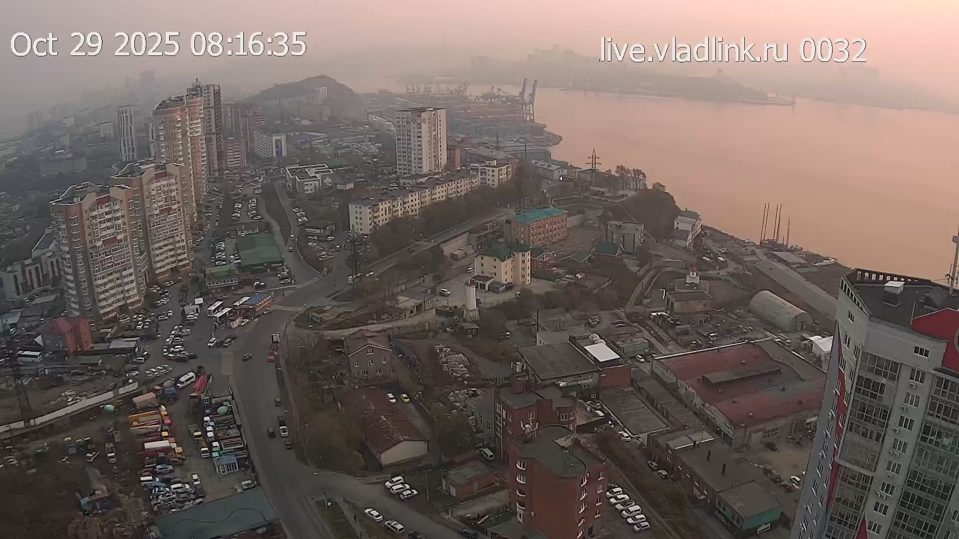 Webcam en direct de Vladivostok, Extrême-Orient, Russie