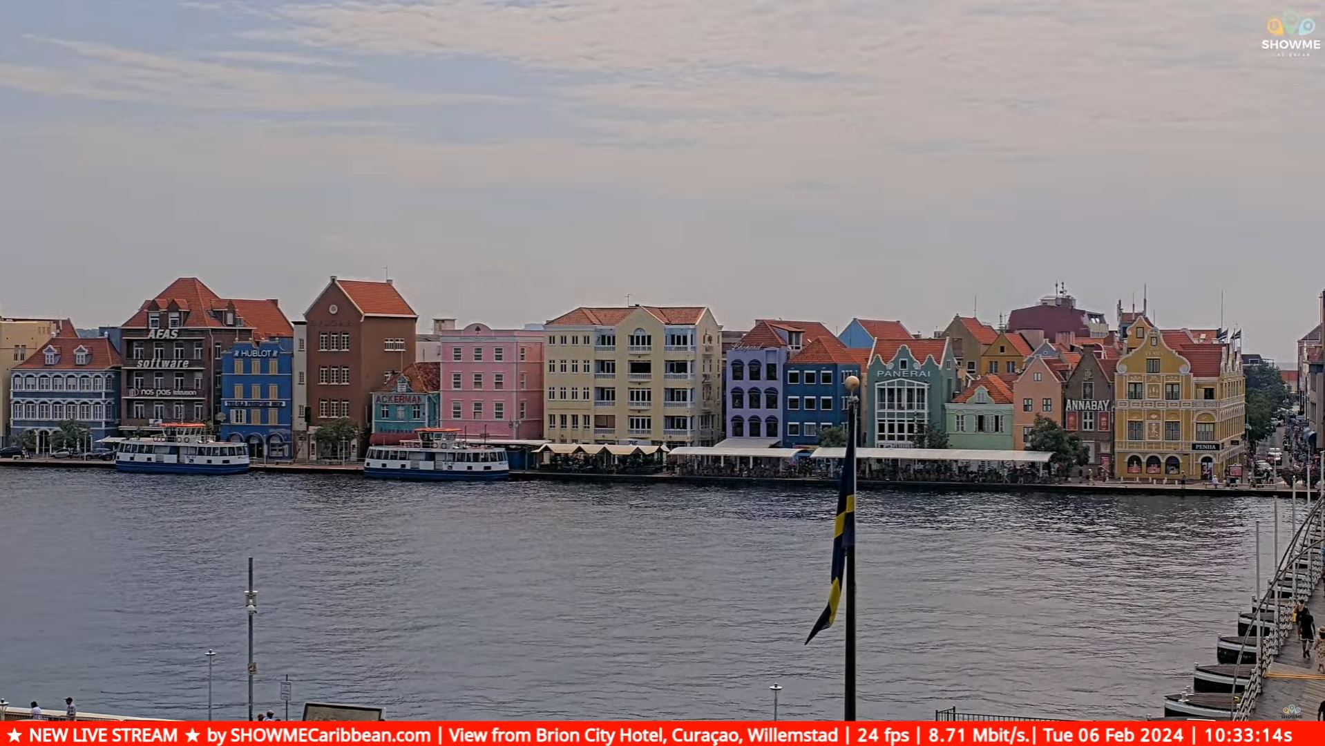 Webcam en direct de Willemstad, Curaçao